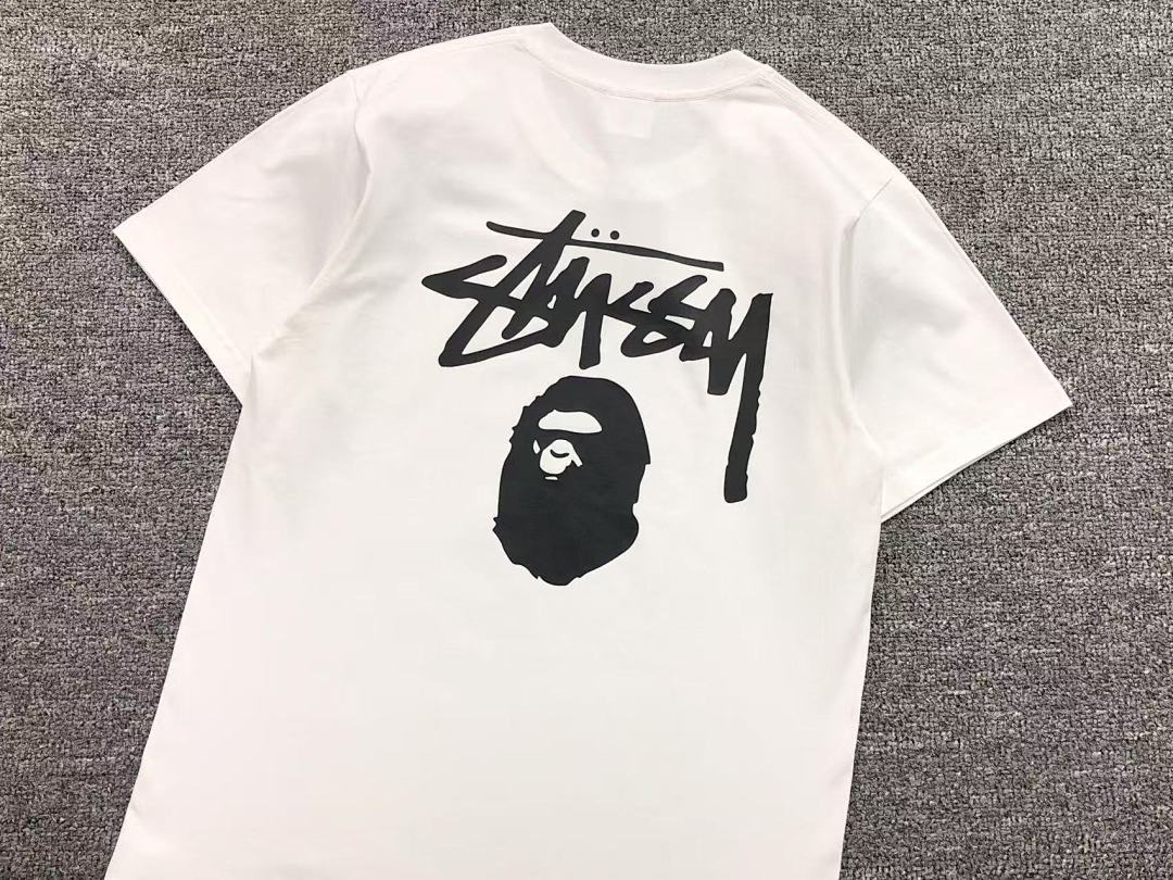Bape 85 BAPE STUSSY T-SHIRT 4105172198 (Im 170Cm 60Kg I Wear Size S In The Phot) - Image 14