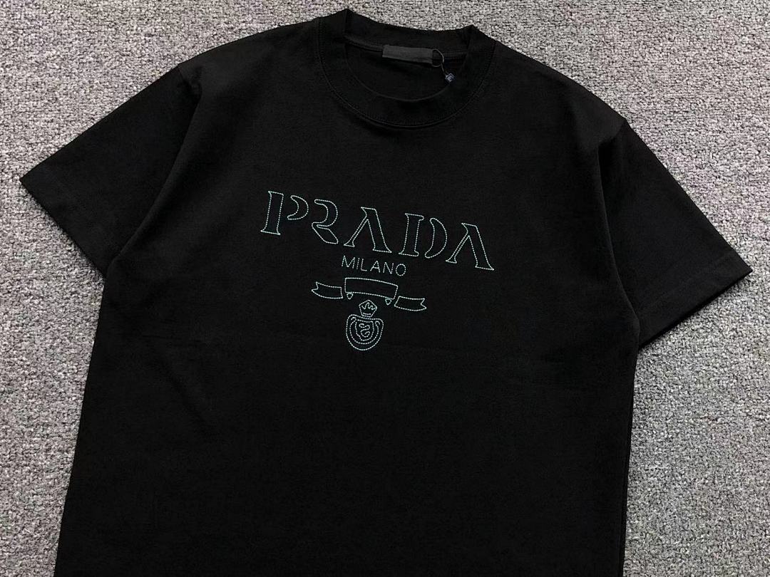 Prada 115 P⭐A⭐A T-SHIRT 510102581 (Im 170Cm 60Kg I Wear Size L In The Phot) - Image 9