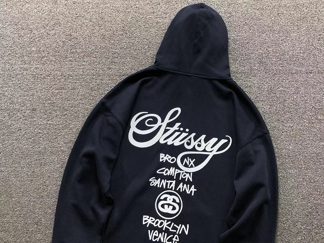 Stussy 129 STUSSY HOODIE 52082502123 (Im 170Cm 60Kg I Wear Size L In The Phot) - Image 9