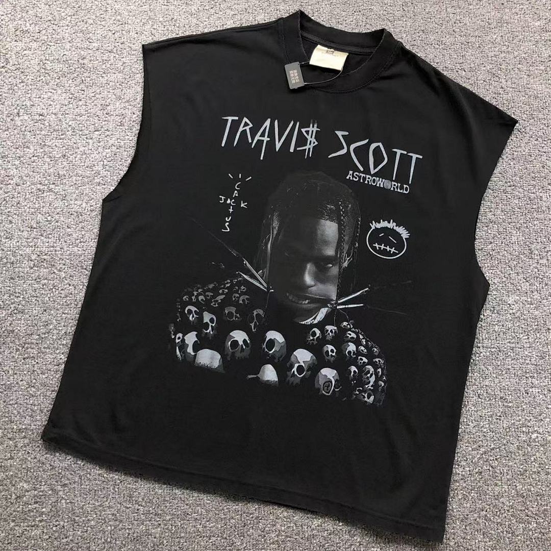 Travis Scott 108 VINTAGE TRAVIS SCOTT VEST 504051317 (Im 170Cm 60Kg I Wear Size M In The Phot), photo 1