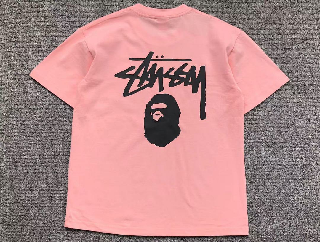 Bape 78 BAPE STUSSY T-SHIRT 1102091142 (Im 170Cm 55Kg I Wear Size S In The Phot) - Image 5