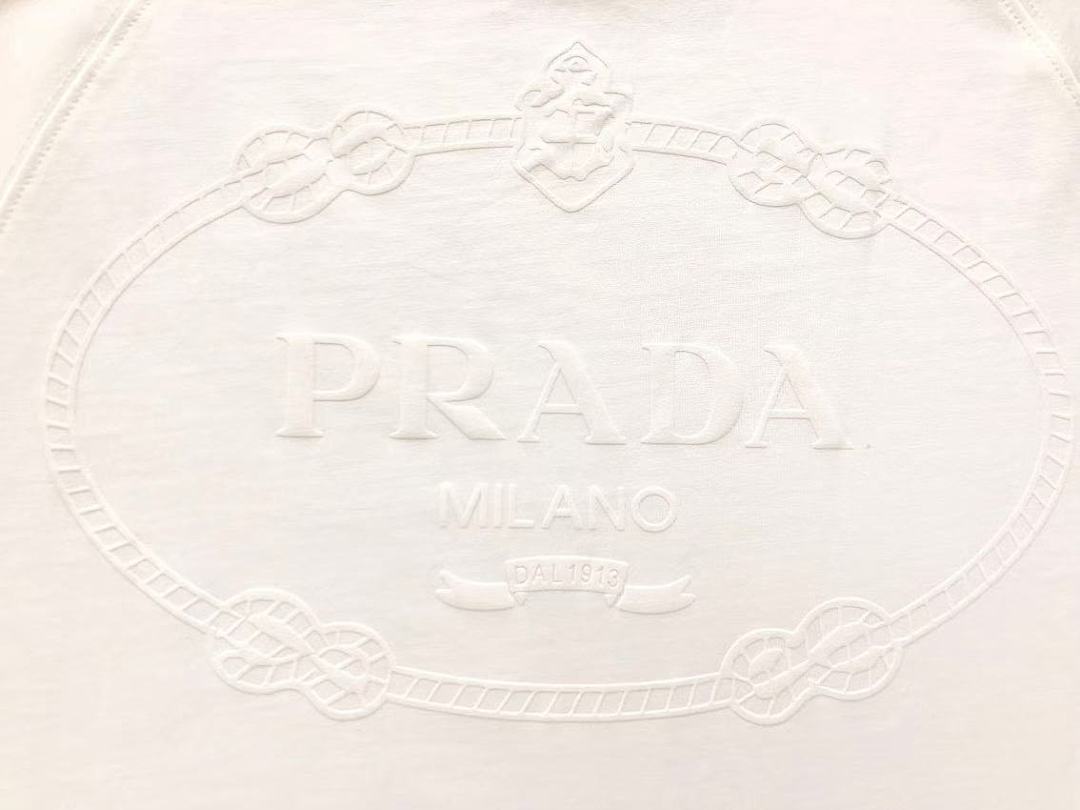 Prada 125 P⭐A⭐A T-SHIRT 211211521 (Im 170Cm 57Kg I Wear Size XS In The Phot) - Image 15
