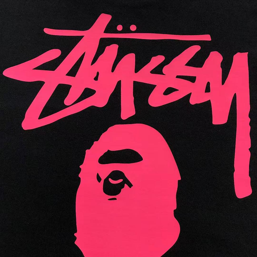 Bape 79 BAPE STUSSY T-SHIRT 411182242 (Im 170Cm 57Kg I Wear Size S In The Phot) - Image 14
