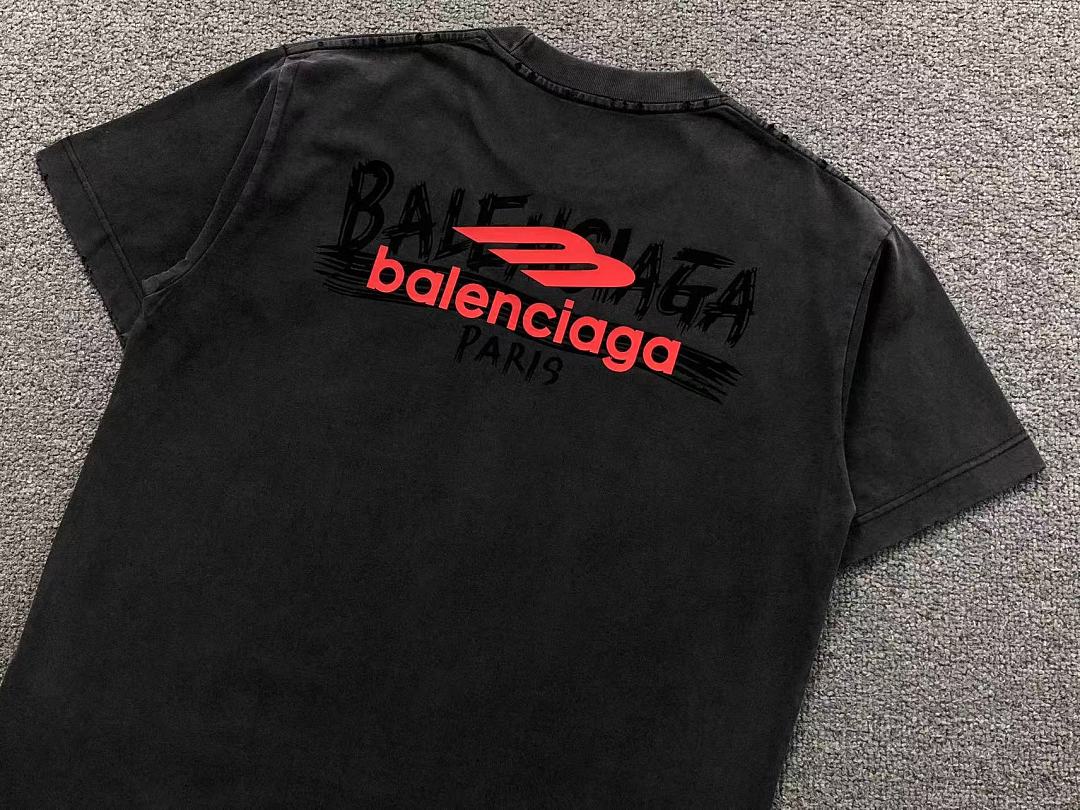 Balenciaga 128 B⭐L⭐⭐⭐IA⭐A T-SHIRT 3205070621 (Im 170Cm 60Kg I Wear Size L In The Phot) - Image 9