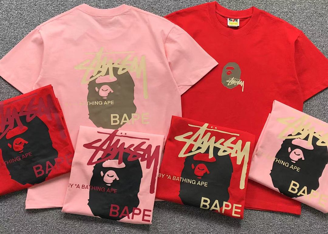 Bape 78 BAPE STUSSY T-SHIRT 1102101142 (Im 170Cm 57Kg I Wear Size S In The Phot) - Image 7