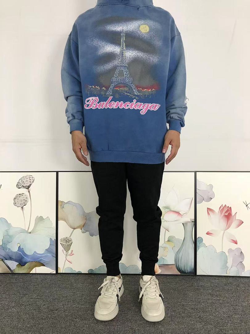 Balenciaga 255 B⭐L⭐⭐⭐IA⭐A HOODIE 5101183136 (Im 170Cm 60Kg I Wear Size M In The Phot) - Image 3