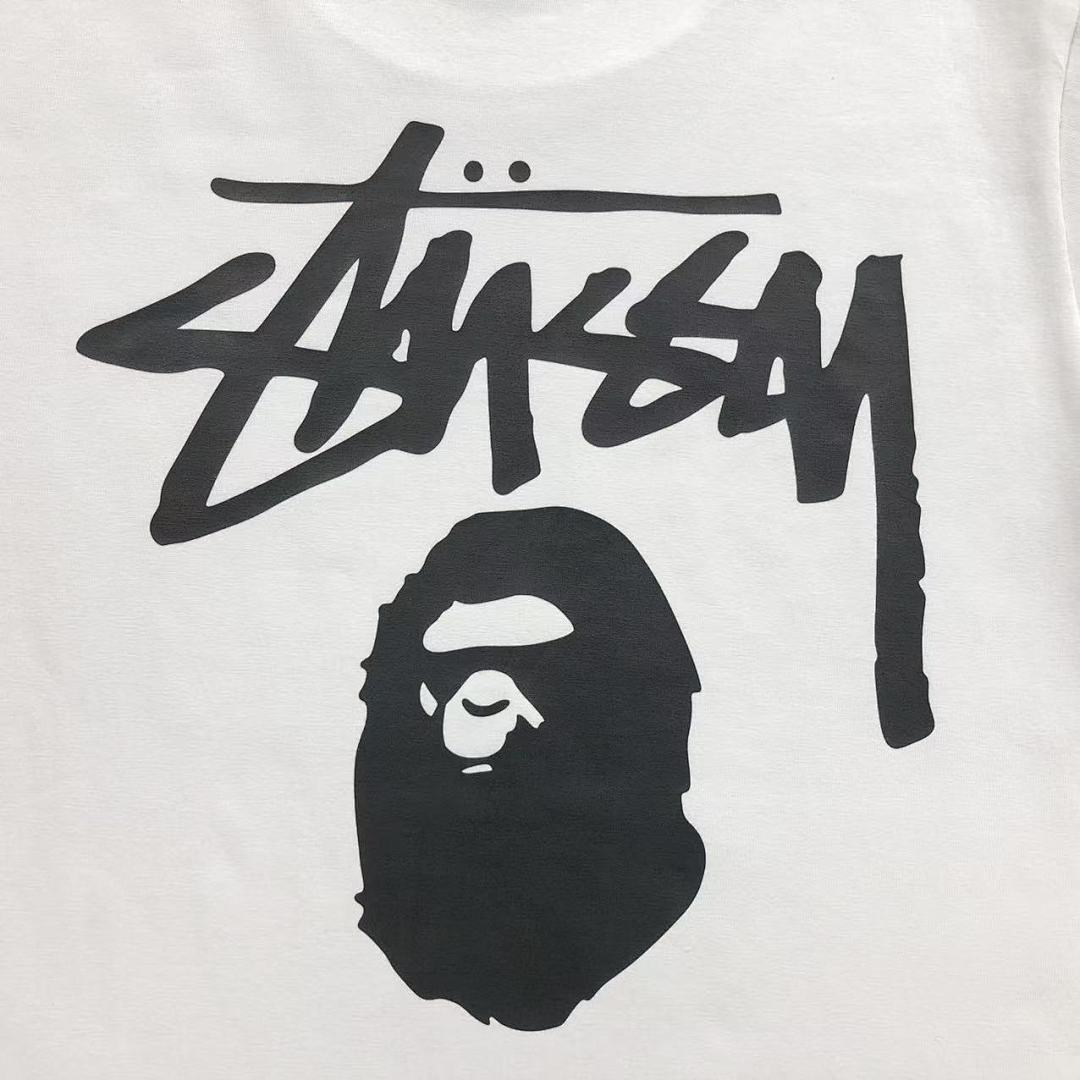 Bape 85 BAPE STUSSY T-SHIRT 4105172198 (Im 170Cm 60Kg I Wear Size S In The Phot) - Image 15