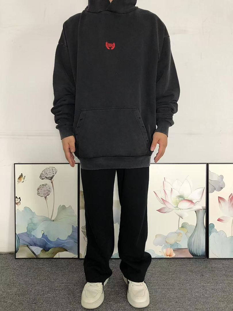 Balenciaga 258 B⭐L⭐⭐⭐IA⭐A HOODIE 31010043421 (Im 170Cm 60Kg I Wear Size M In The Phot) - Image 3