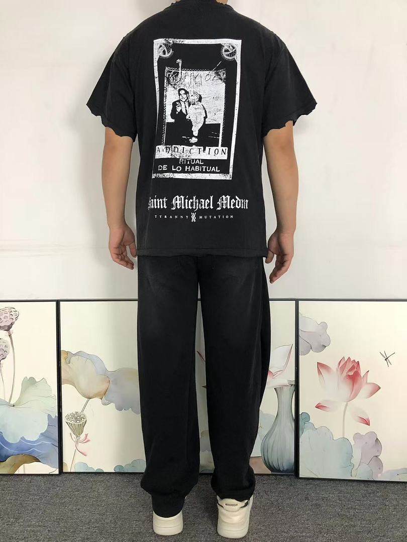 Chanel 105 SAINT MICHAEL T-SHIRT 42071706155 (Im 170Cm 60Kg I Wear Size S In The Phot) - Image 4