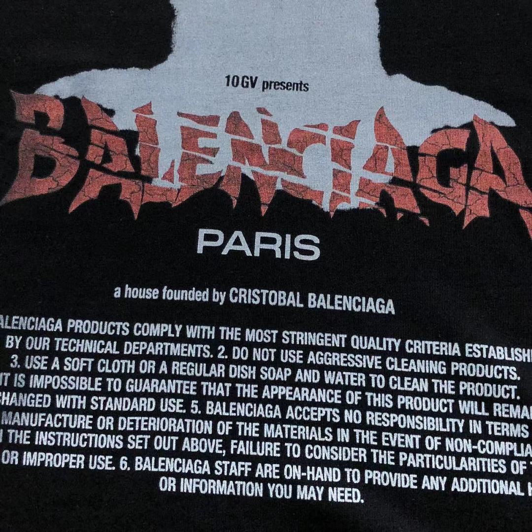 Balenciaga 128 B⭐L⭐⭐⭐IA⭐A T-SHIRT 42052102163 (Im 170Cm 60Kg I Wear Size XS In The Phot) - Image 10