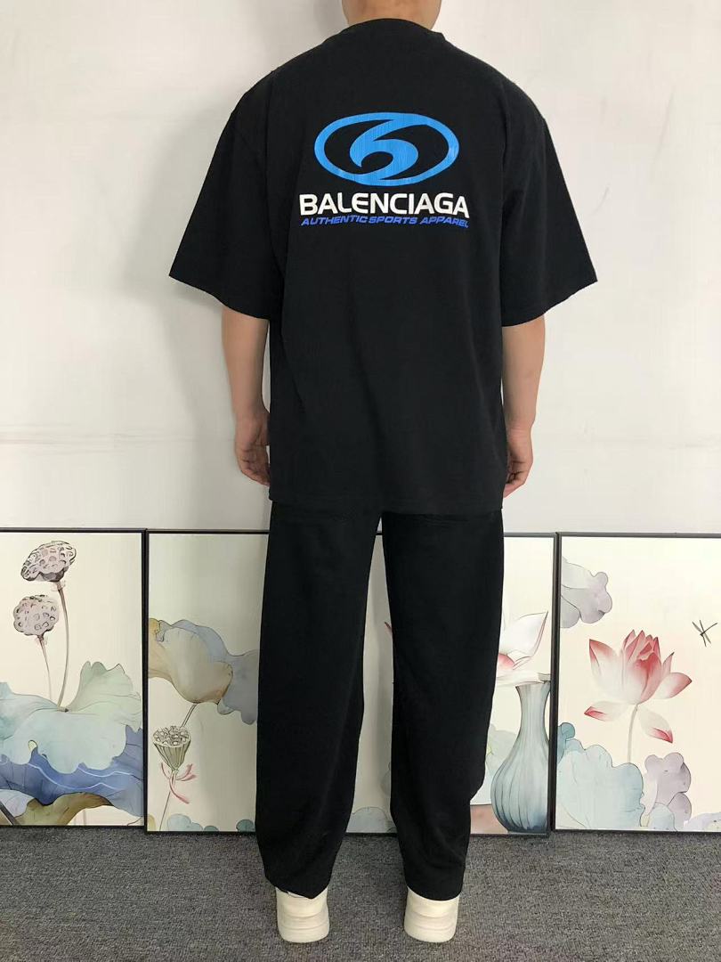 Balenciaga 125 B⭐L⭐⭐⭐IA⭐A T-SHIRT 42032810163 (Im 170Cm 60Kg I Wear Size XS In The Phot) - Image 4