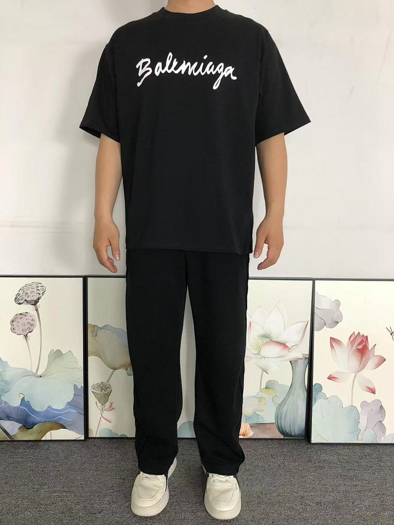 Balenciaga 118 B⭐L⭐⭐⭐IA⭐A T-SHIRT 12480260 (Im 170Cm 60Kg I Wear Size S In The Phot) - Image 3