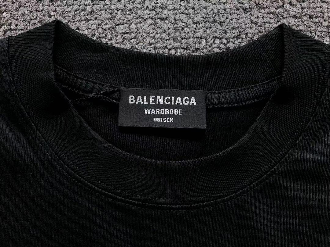 Balenciaga 118 B⭐L⭐⭐⭐IA⭐A T-SHIRT 5241616147 (Im 170Cm 60Kg I Wear Size M In The Phot) - Image 25