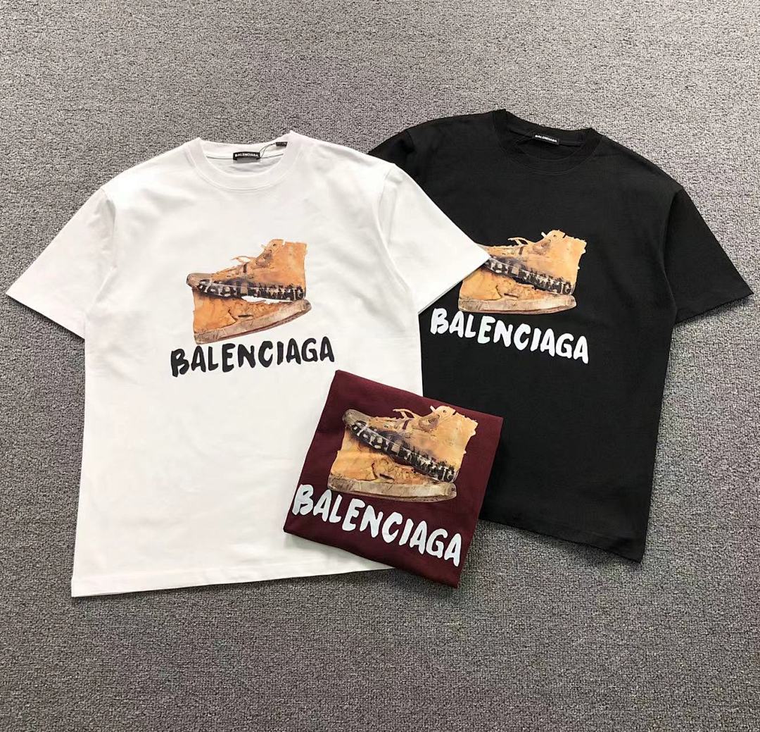 Balenciaga 108 B⭐L⭐⭐⭐IA⭐A T-SHIRT 41072411133 (Im 170Cm 60Kg I Wear Size M In The Phot), photo 1