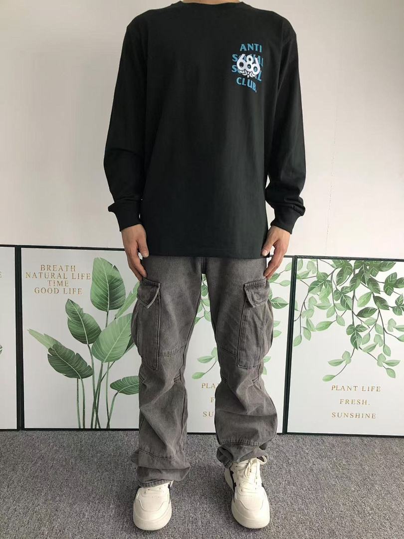 Christian Louboutin 105 ANTI SOCIAL CLUB LONG SLEEVED 412242102 (Im 170Cm 57Kg I Wear Size M In The Phot) - Image 3