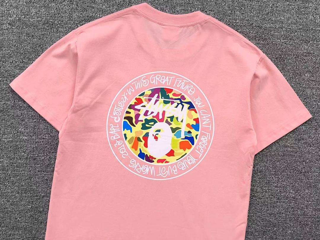 Bape 79 BAPE STUSSY T-SHIRT 411182842 (Im 170Cm 57Kg I Wear Size S In The Phot) - Image 14