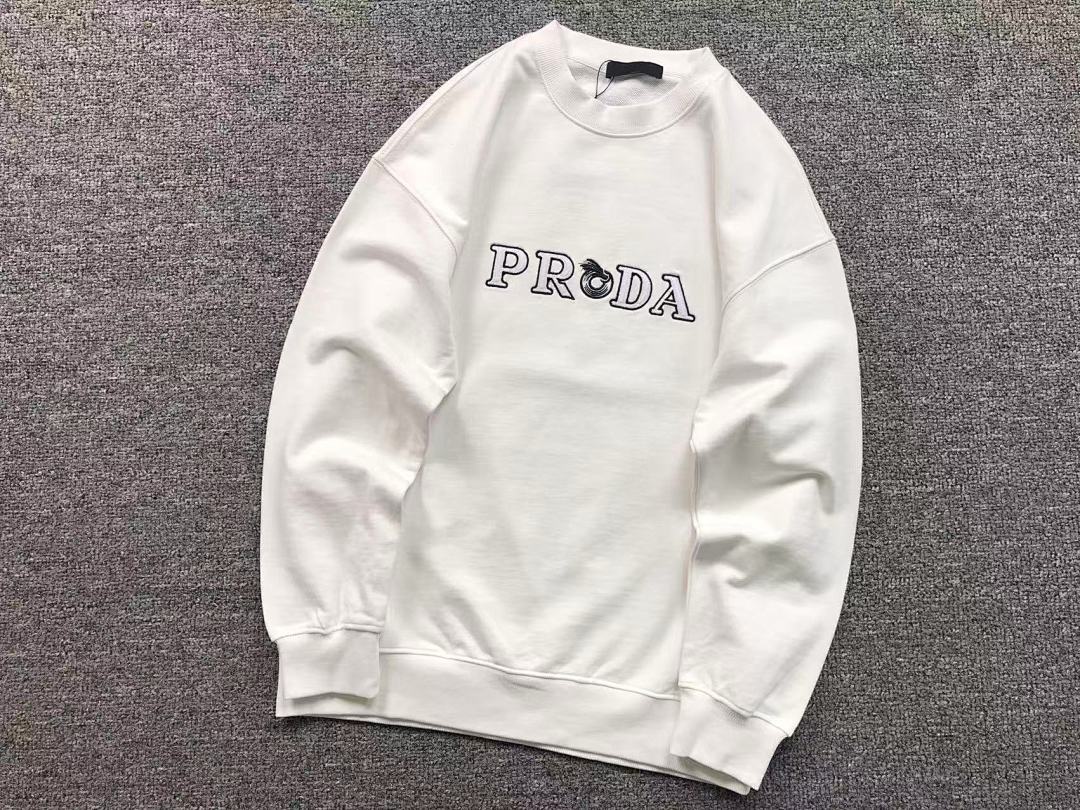 Prada 128 P⭐A⭐A HOODIE 510118081 (Im 170Cm 60Kg I Wear Size S In The Phot) - Image 10