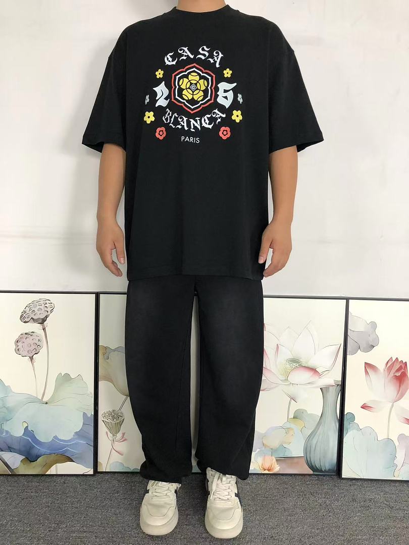 Casablanca 105 CASABLANCA T-SHIRT 52071806127 (Im 170Cm 60Kg I Wear Size L In The Phot) - Image 3
