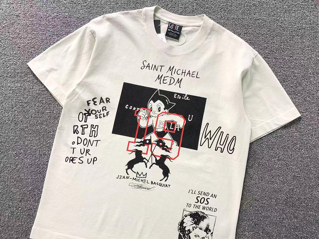 Chanel 98 SAINT MICHAEL T-SHIRT 42081405155 (Im 170Cm 60Kg I Wear Size S In The Phot) - Image 11