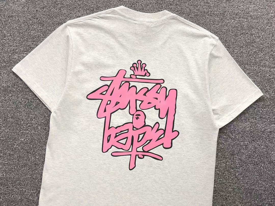 Bape 79 BAPE STUSSY T-SHIRT 411183142 (Im 170Cm 57Kg I Wear Size S In The Phot) - Image 17