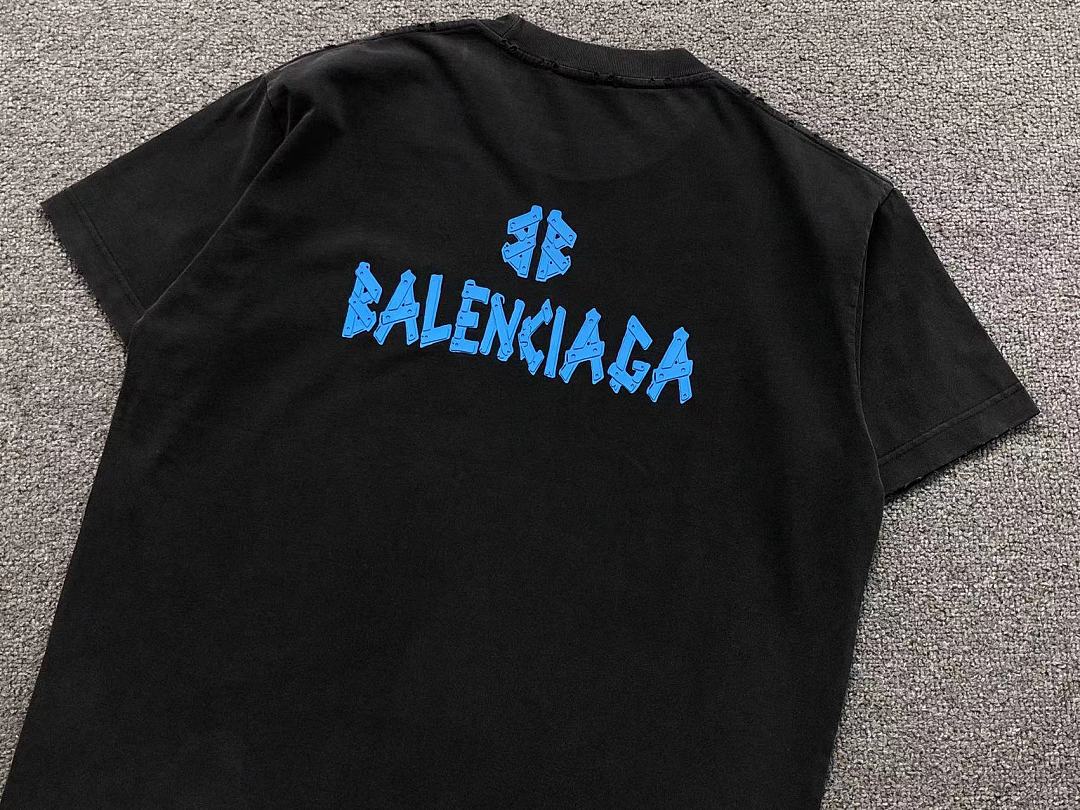 Balenciaga 128 B⭐L⭐⭐⭐IA⭐A T-SHIRT 42042909133 (Im 170Cm 60Kg I Wear Size 2XL In The Phot) - Image 15