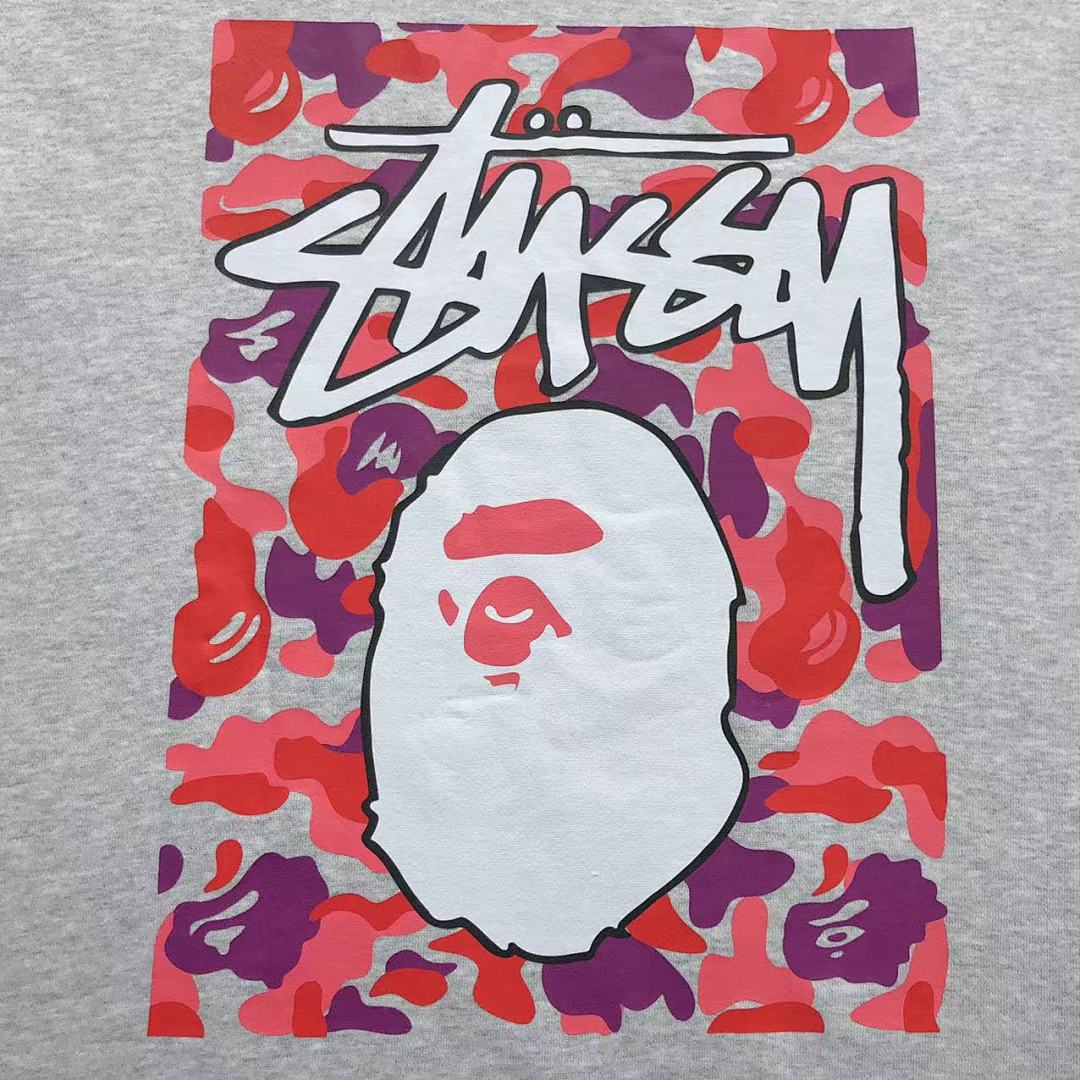 Bape 125 BAPE STUSSY HOODIE 4111280617 (Im 170Cm 55Kg I Wear Size S In The Phot) - Image 18