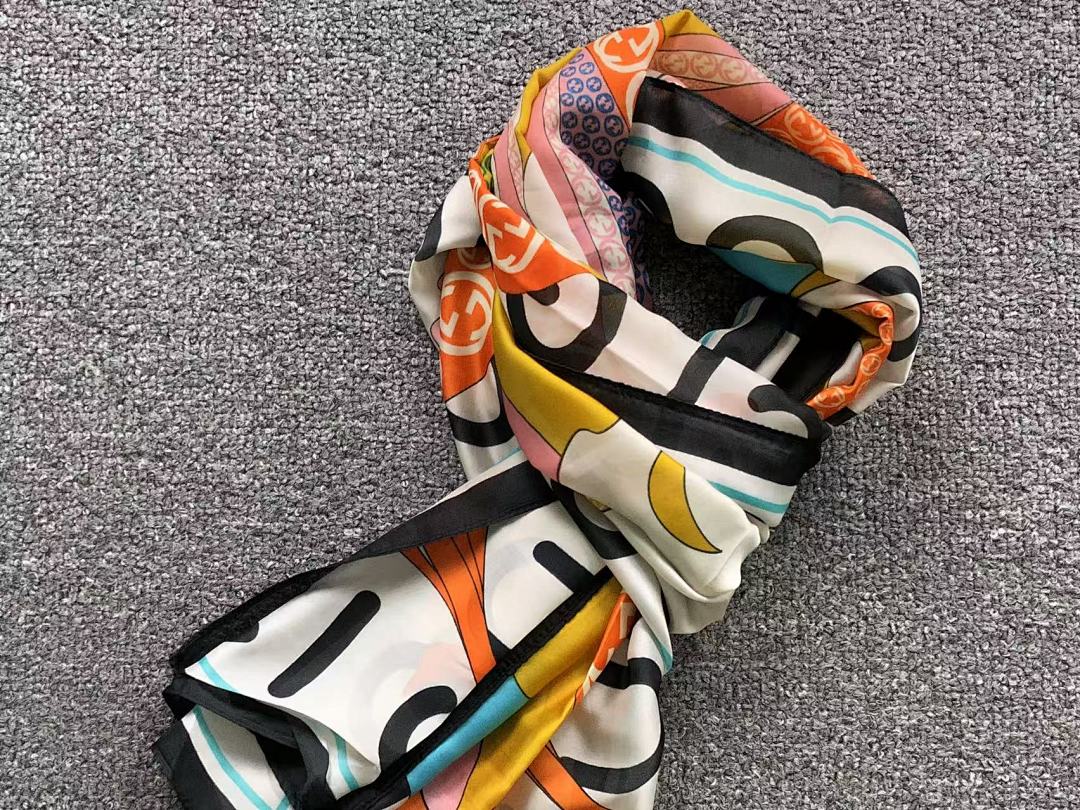 Gucci 85 G⭐C⭐I SCARF 31062834102 (Long 180CM* Wide 90CM*) - Image 6