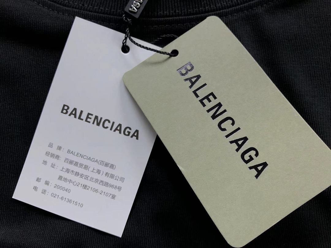 Balenciaga 95 B⭐L⭐⭐⭐IA⭐A T-SHIRT 502172681 (Im 170Cm 57Kg I Wear Size 1 In The Phot) - Image 19