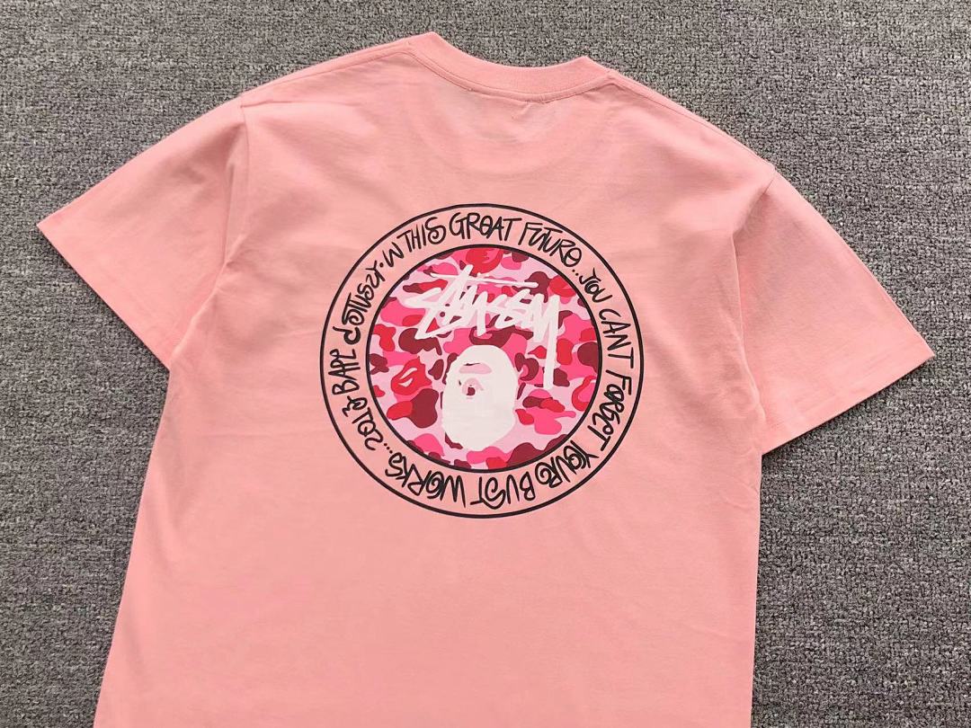 Bape 78 BAPE STUSSY T-SHIRT 411181942 (Im 170Cm 57Kg I Wear Size S In The Phot) - Image 14