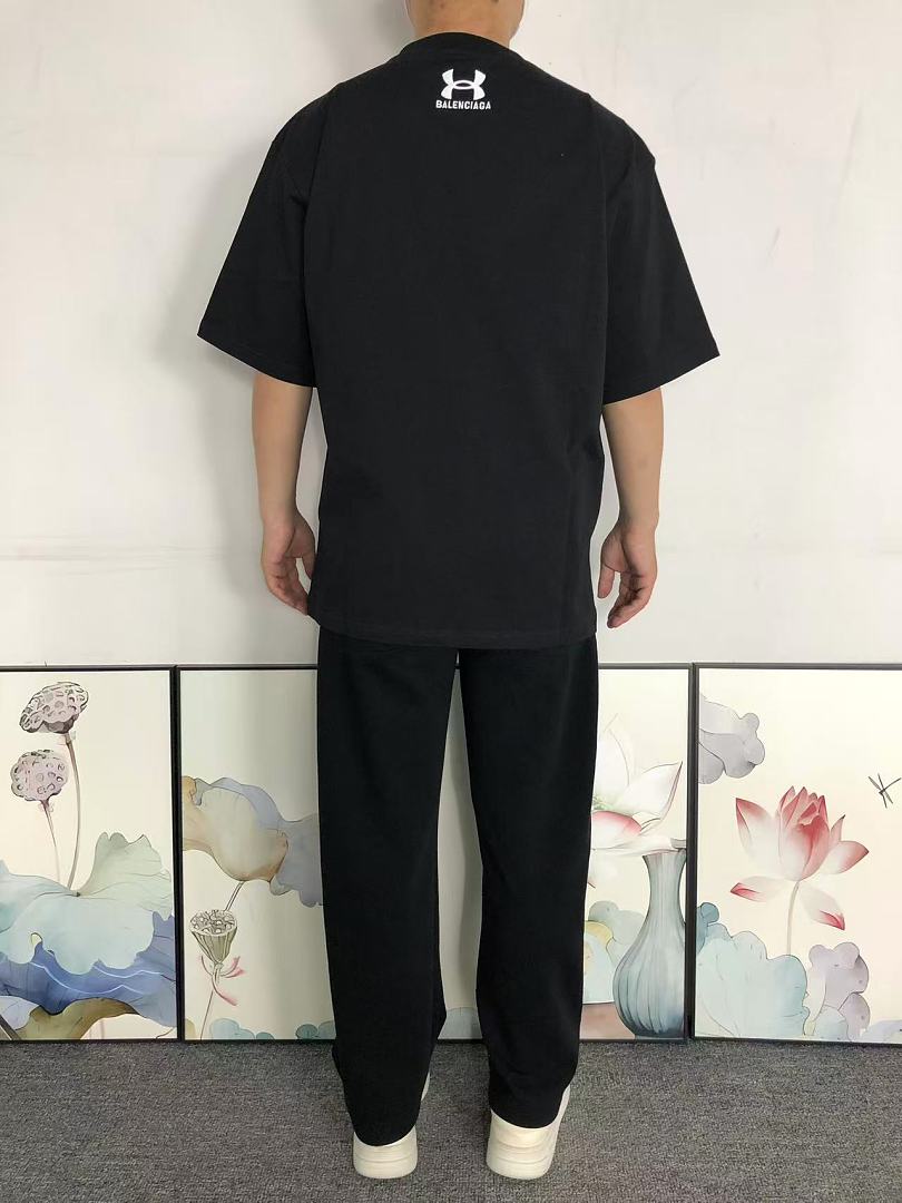Balenciaga 125 B⭐L⭐⭐⭐IA⭐A T-SHIRT 42042403163 (Im 170Cm 60Kg I Wear Size 1 In The Phot) - Image 4