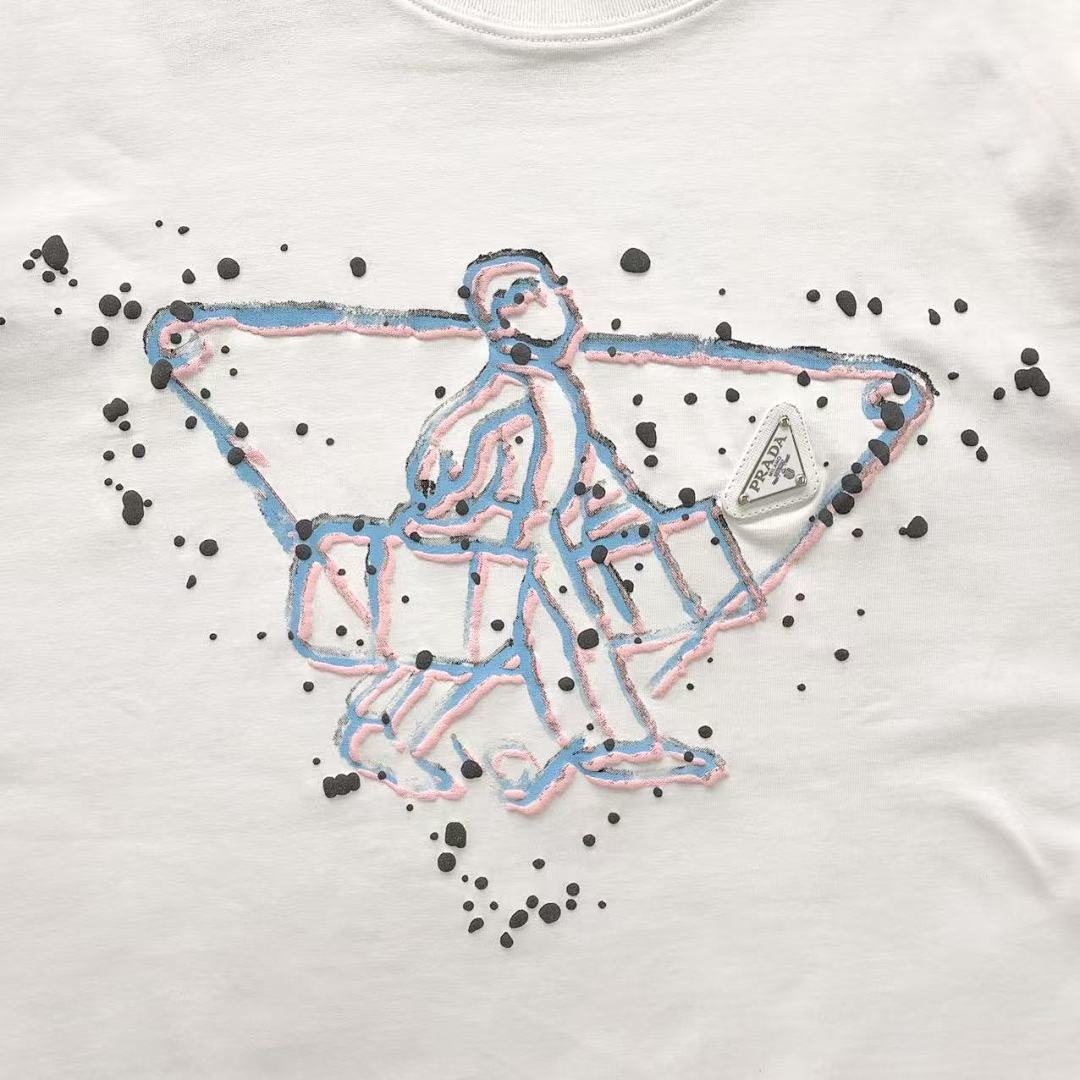 Prada 115 P⭐A⭐A T-SHIRT 1106133860 (Im 170Cm 60Kg I Wear Size S In The Phot) - Image 9
