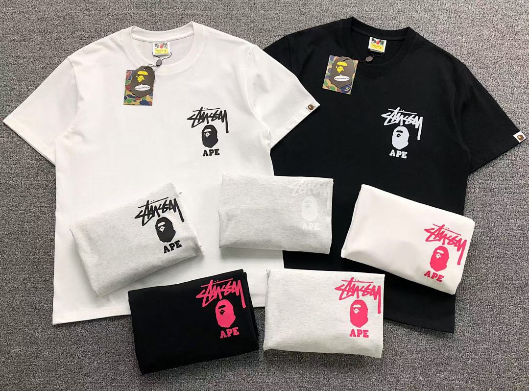 Bape 79 BAPE STUSSY T-SHIRT 411182242 (Im 170Cm 57Kg I Wear Size S In The Phot) - Image 31