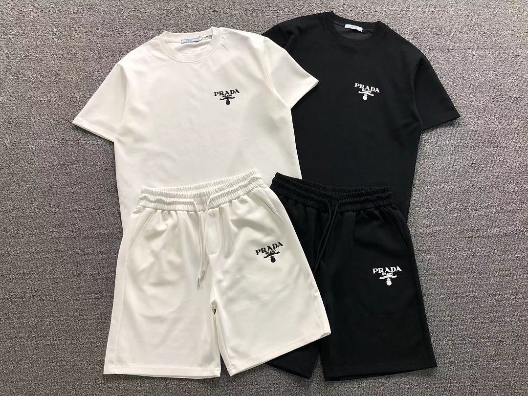 Prada 218 P⭐A⭐A T-SHIRT SHORTS 5260206147 (Im 170Cm 60Kg I Wear Size L In The Phot) - Image 6