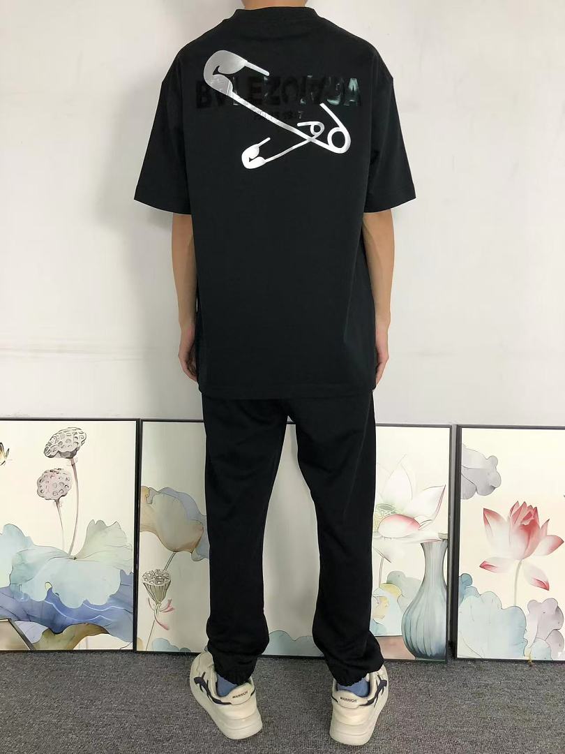 Balenciaga 125 B⭐L⭐⭐⭐IA⭐A T-SHIRT 3206172921 (Im 170Cm 60Kg I Wear Size L In The Phot) - Image 4