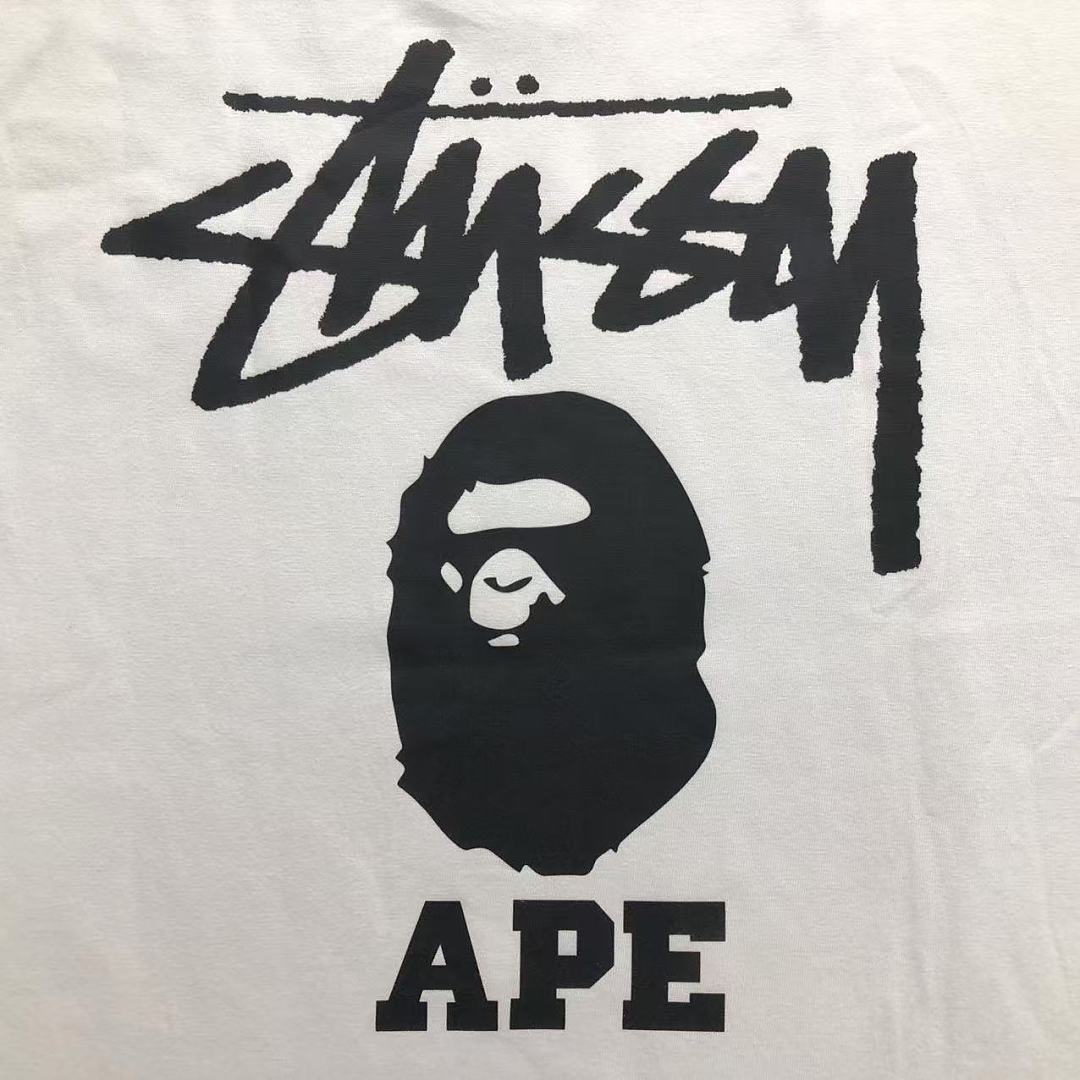 Bape 85 BAPE STUSSY T-SHIRT 124150231 (Im 170Cm 60Kg I Wear Size M In The Phot) - Image 9