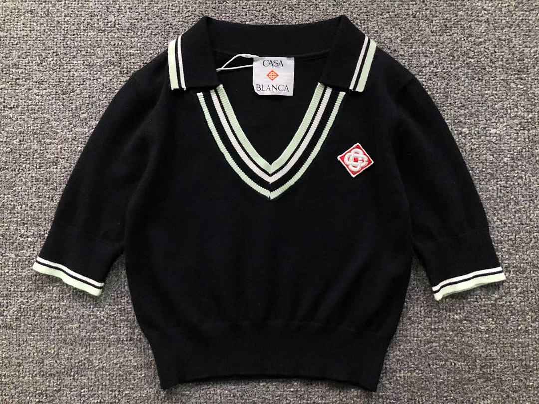 Casablanca 265 CASABLANCA SWEATER FEMAIE STYIE POLO SHORT - Image 6
