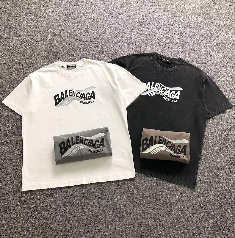 Balenciaga 128 B⭐L⭐⭐⭐IA⭐A T-SHIRT 42042911133 (Im 170Cm 60Kg I Wear Size 2XL In The Phot), photo 1