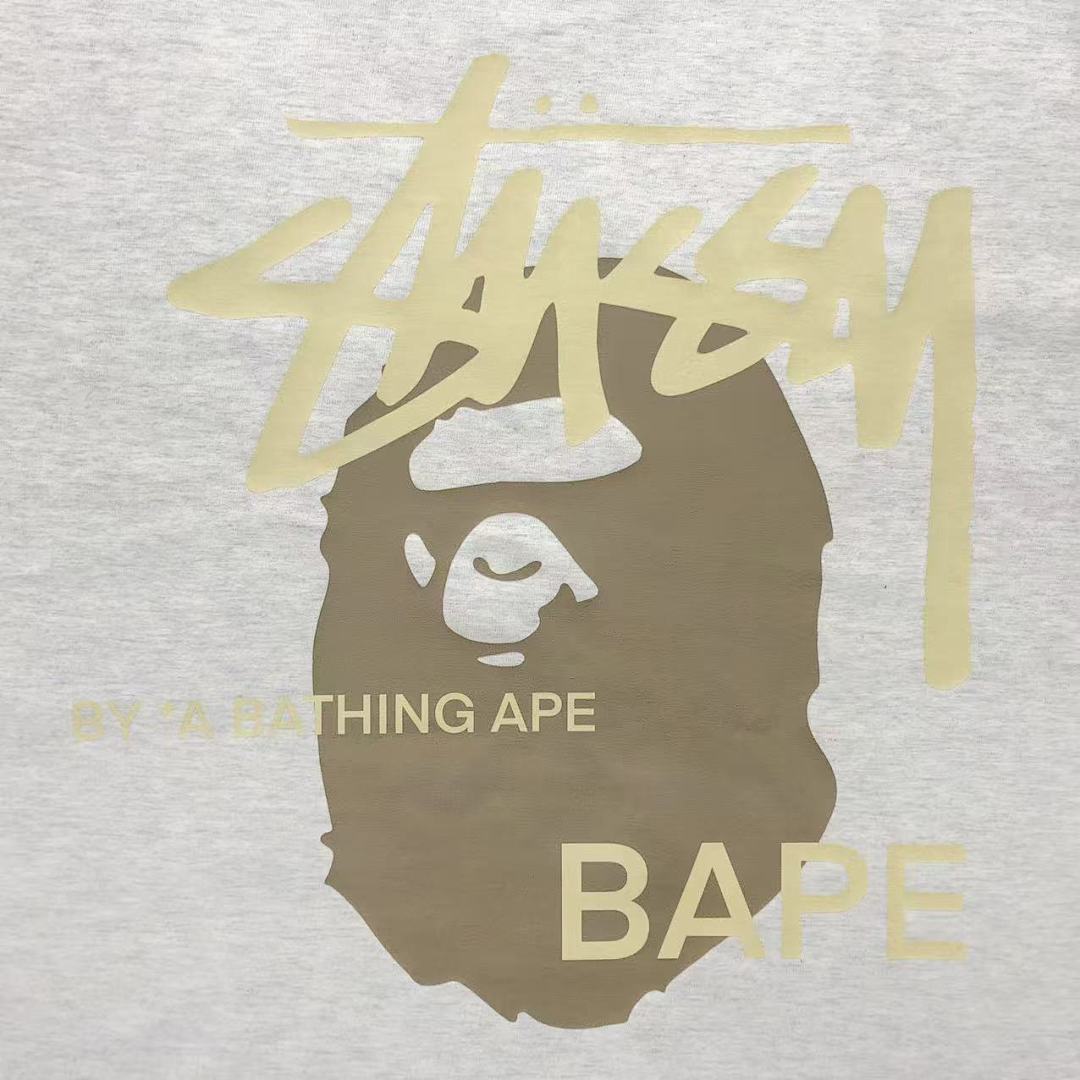 Bape 79 BAPE STUSSY T-SHIRT 411181842 (Im 170Cm 57Kg I Wear Size S In The Phot) - Image 24