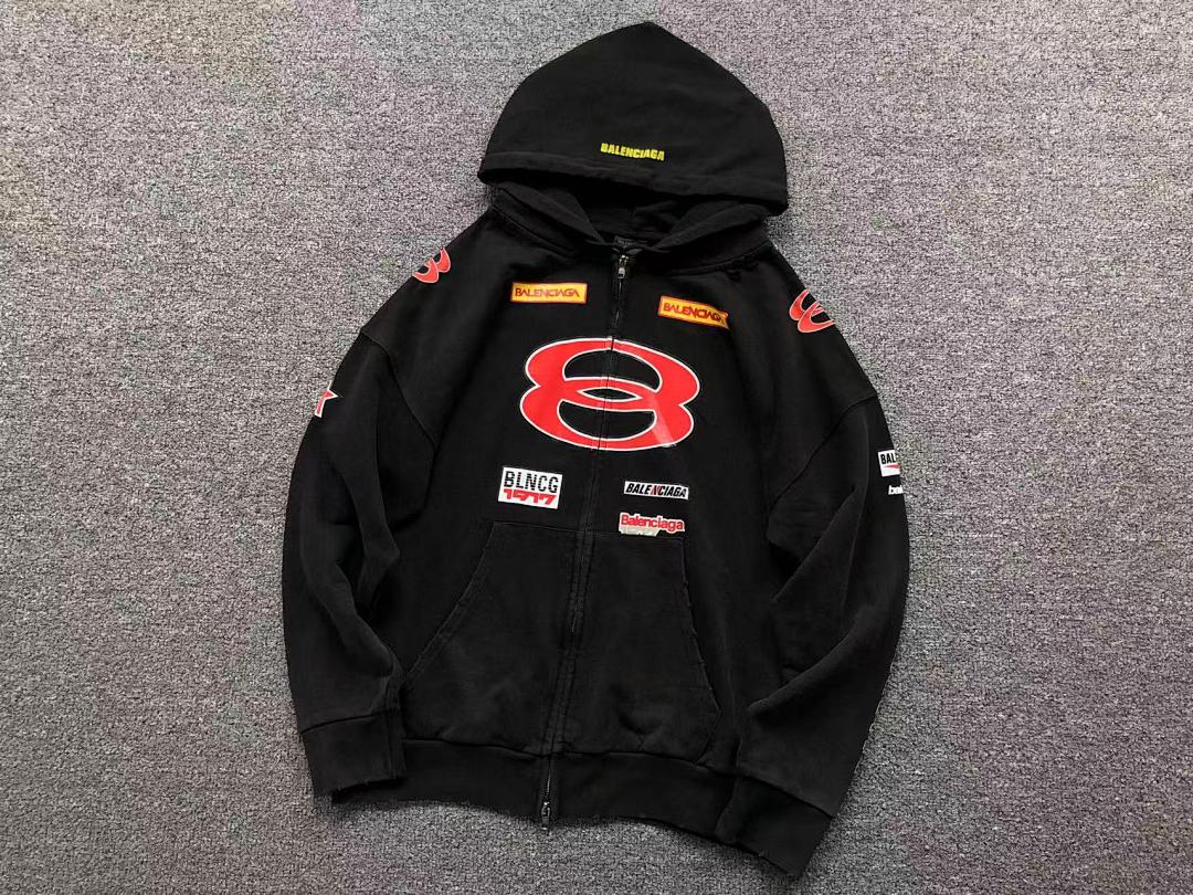 Balenciaga 258 B⭐L⭐⭐⭐IA⭐A HOODIE 5102713136 (Im 170Cm 60Kg I Wear Size S In The Phot) - Image 7