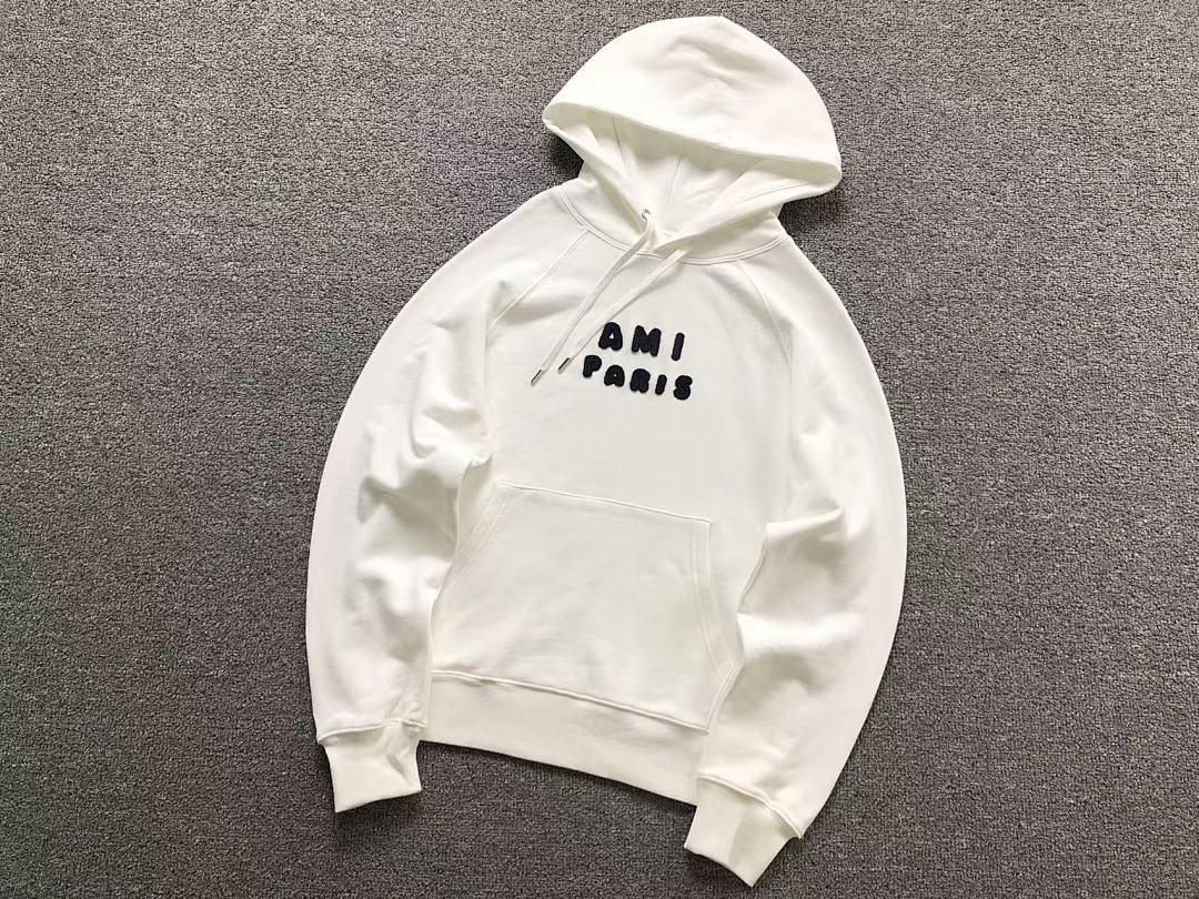 AMI 125 AMI HOODIE 57281388 (Im 170Cm 60Kg I Wear Size M In The Phot) - Image 7