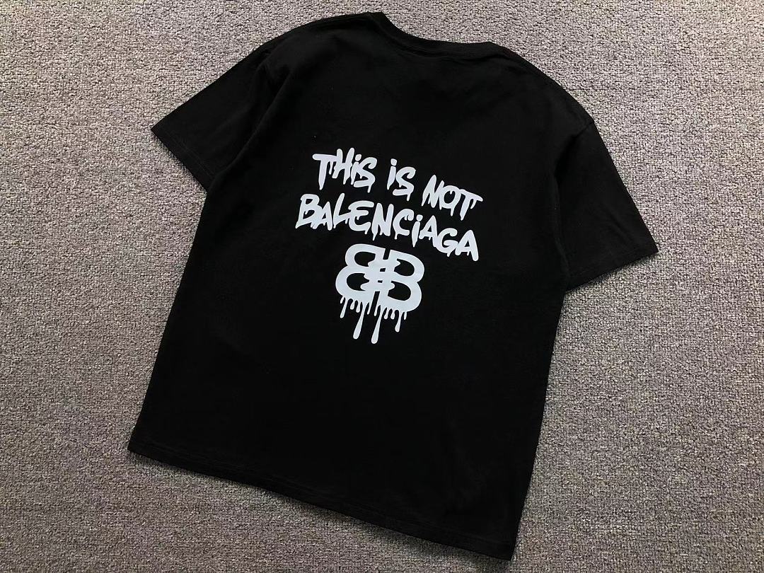 Balenciaga 115 B⭐L⭐⭐⭐IA⭐A T-SHIRT 22051324172 (Im 170Cm 60Kg I Wear Size L In The Phot) - Image 11