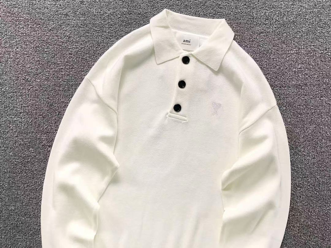 AMI 115 AMI SWEATER 510180788 (Im 170Cm 60Kg I Wear Size S In The Phot) - Image 8