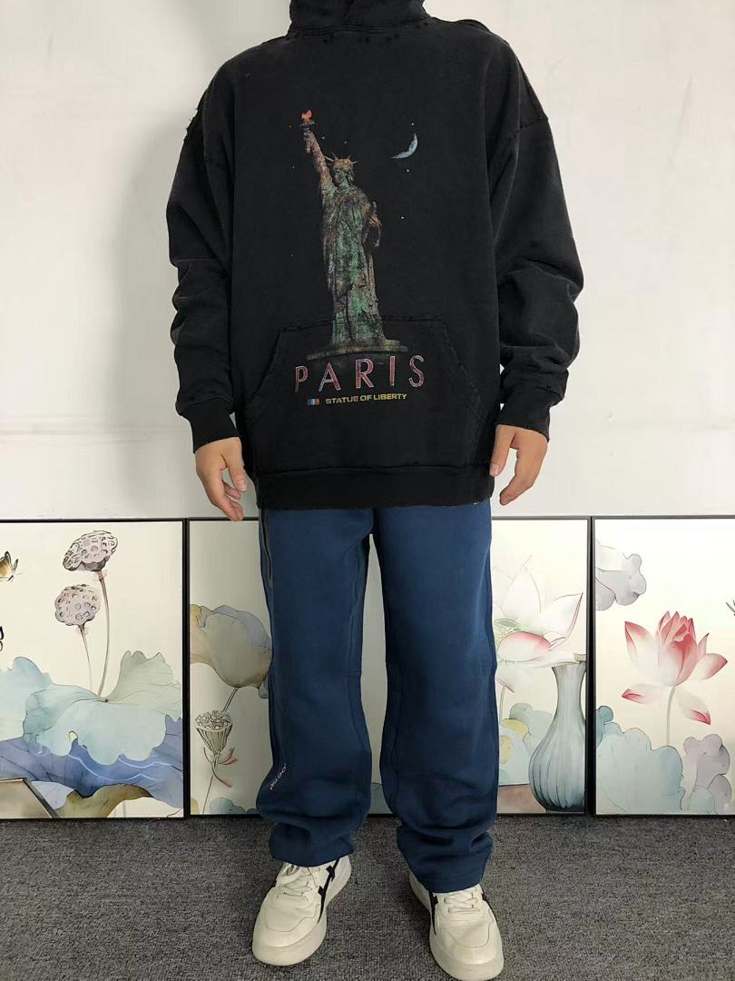 Balenciaga 275 B⭐L⭐⭐⭐IA⭐A HOODIE 4122711163 (Im 170Cm 60Kg I Wear Size XS In The Phot) - Image 3