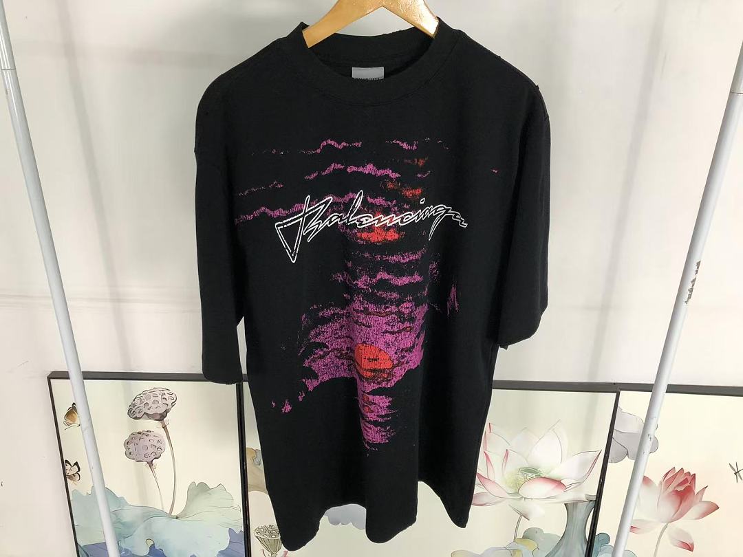 Balenciaga 135 B⭐L⭐⭐⭐IA⭐A T-SHIRT 42071710163 (Im 170Cm 60Kg I Wear Size S In The Phot) - Image 19