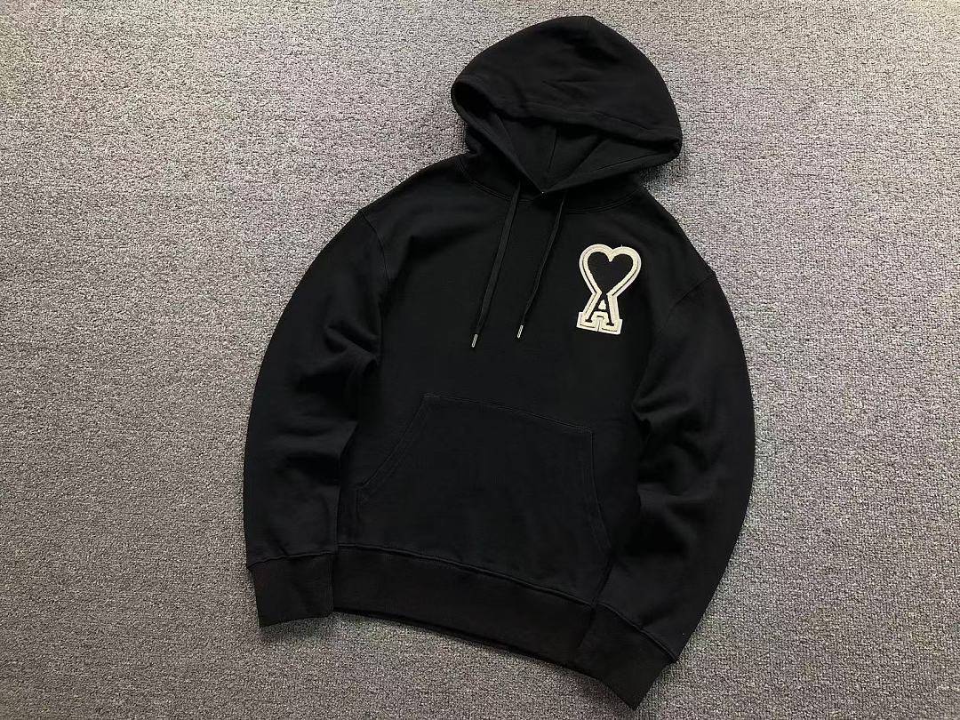 AMI 188 AMI HOODIE 304 22082706001 (Im 170Cm 60Kg I Wear Size M In The Phot) - Image 16