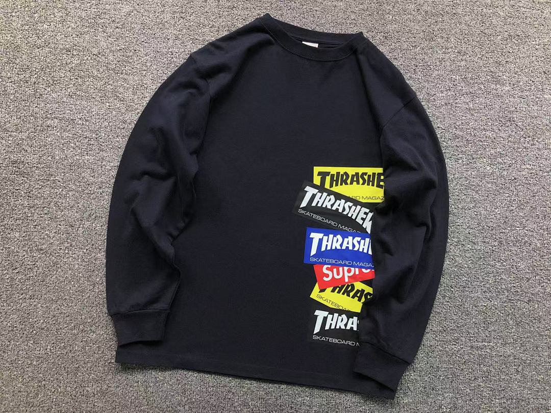 Supreme 108 S⭐⭐R⭐⭐E THRASHER LONG SLEEVED 1111050302 (Im 170Cm 60Kg I Wear Size L In The Phot) - Image 17