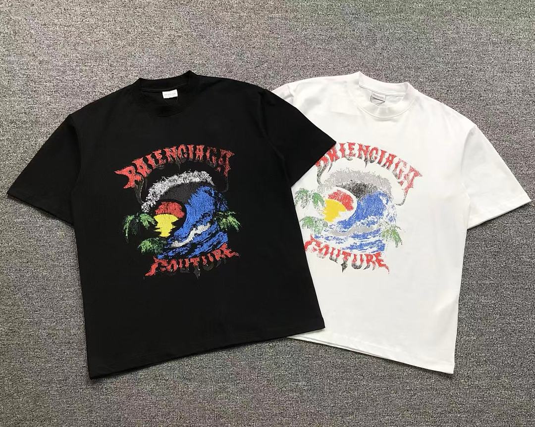 Balenciaga 129 B⭐L⭐⭐⭐IA⭐A T-SHIRT 3206171821 (Im 170Cm 60Kg I Wear Size S In The Phot) - Image 5