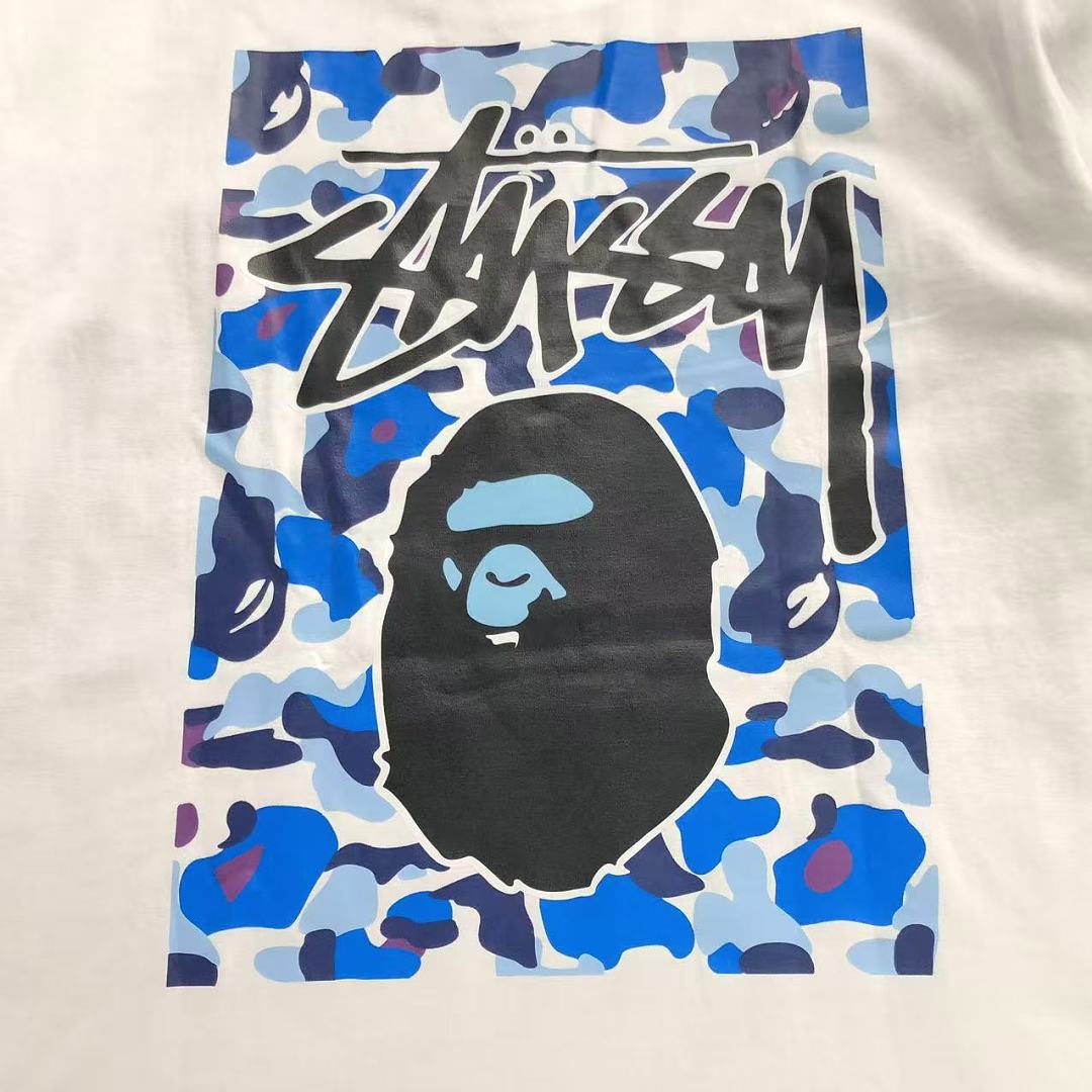 Bape 82 BAPE STUSSY T-SHIRT 4206100298 (Im 170Cm 60Kg I Wear Size M In The Phot) - Image 9