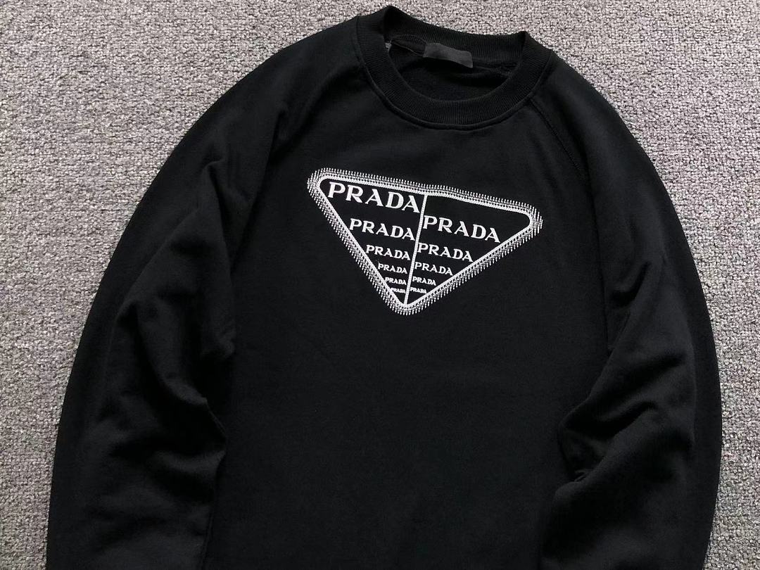 Prada 178 P⭐A⭐A HOODIE 3207240121 (Im 170Cm 60Kg I Wear Size L In The Phot) - Image 11