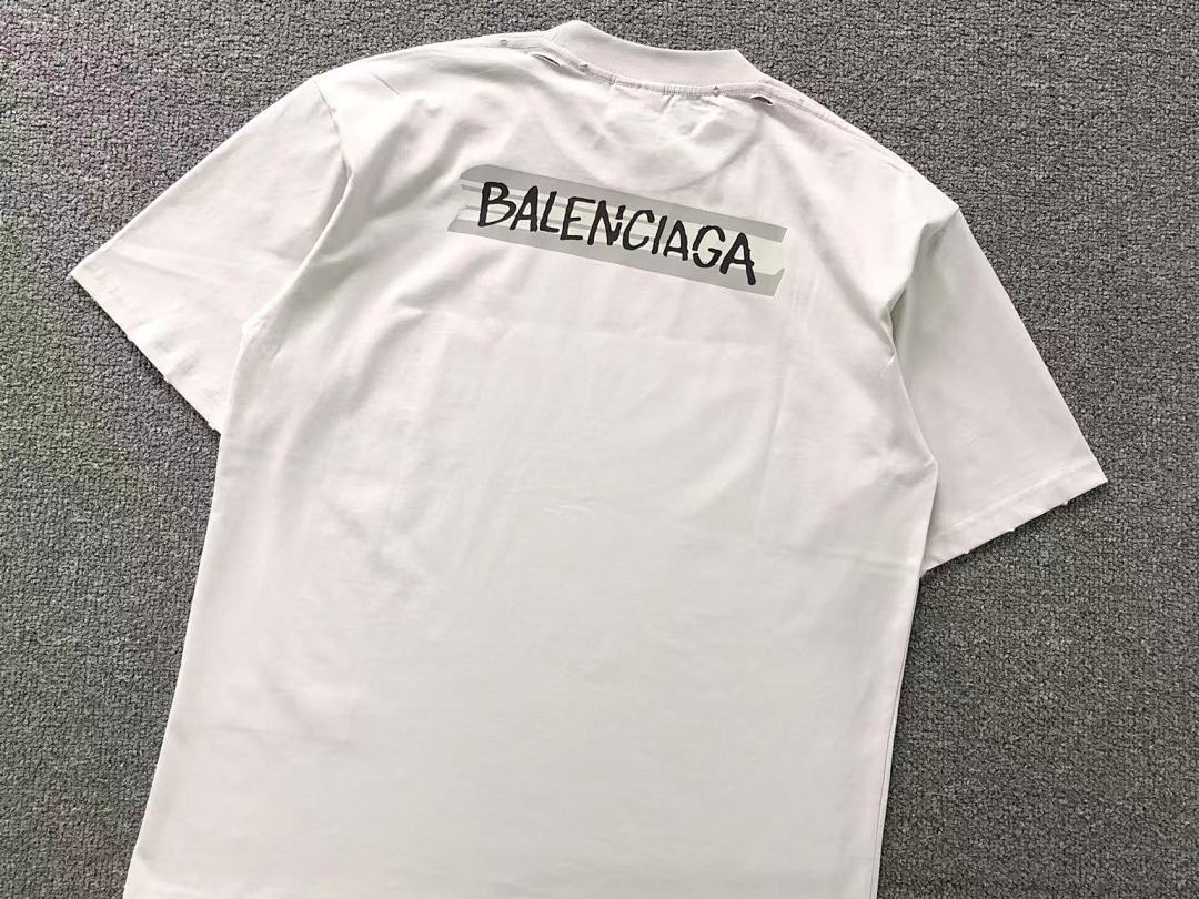 Balenciaga 125 B⭐L⭐⭐⭐IA⭐A T-SHIRT 3203242421 (Im 170Cm 60Kg I Wear Size S In The Phot) - Image 8